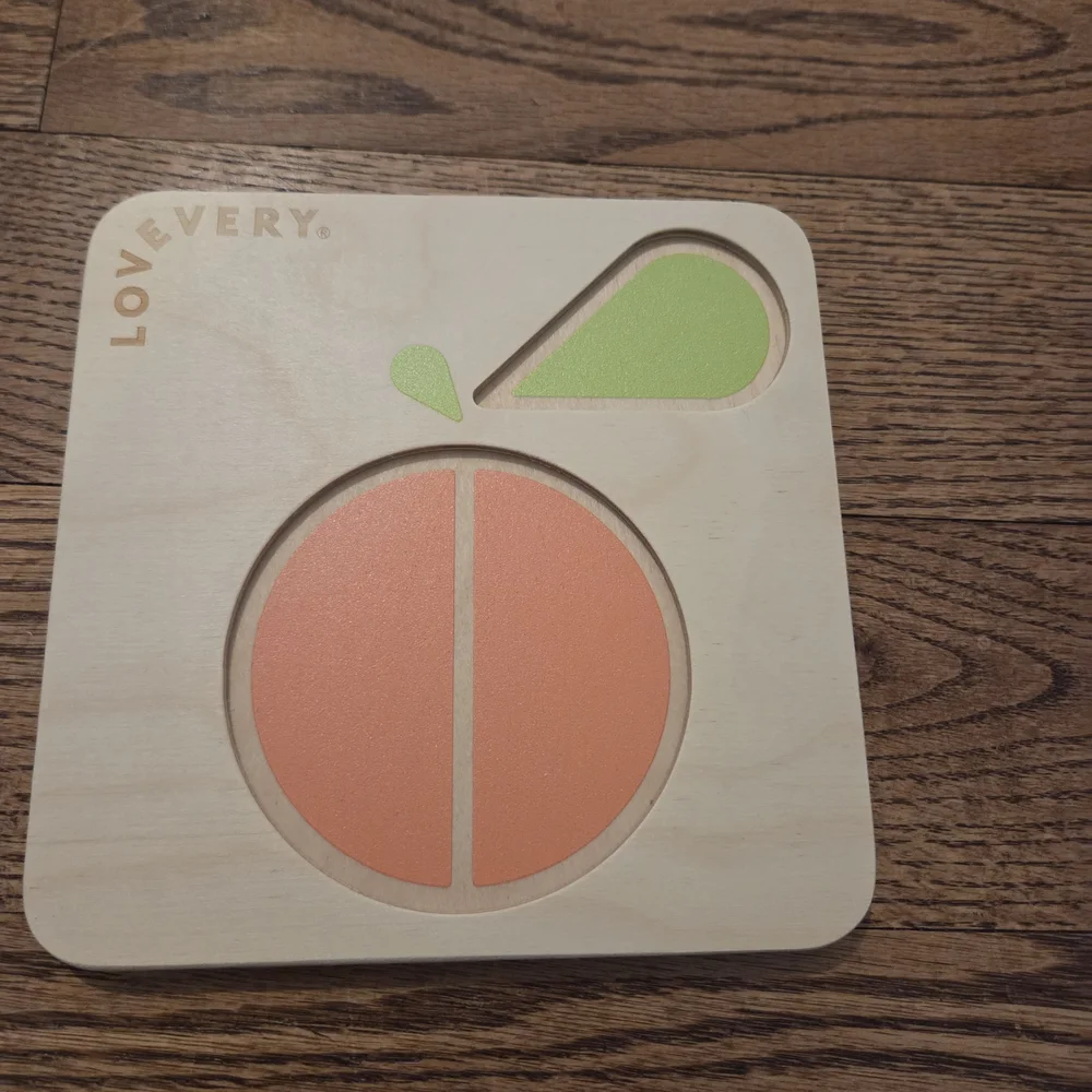 Lovevery - Vibrant Wooden Ladybug / Orange Puzzle - Toddler